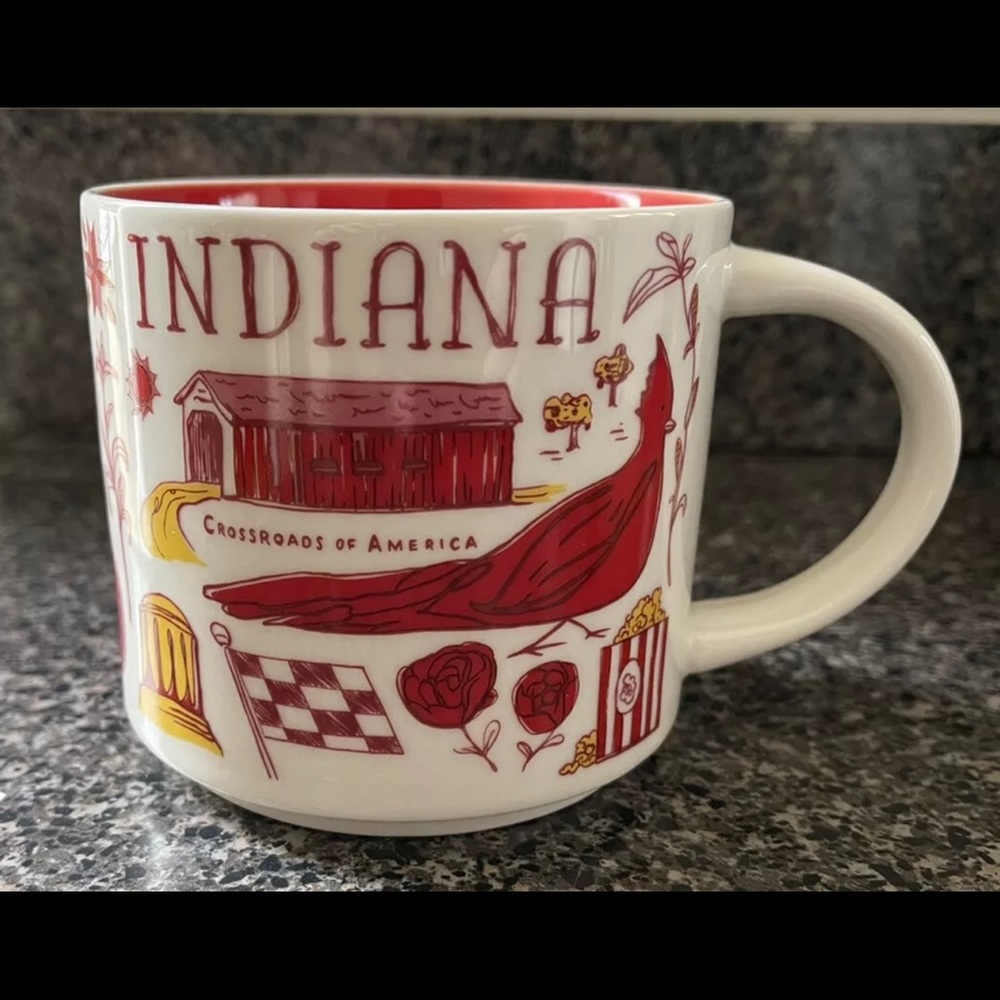 Starbucks Coffee Mug 14 oz. Indiana Been There Series Mug 2019 Cup Indianapolis